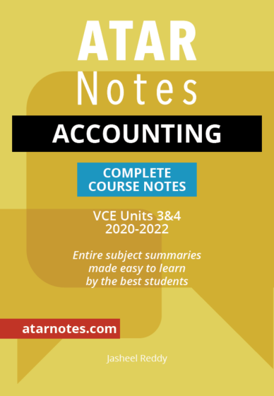VCE Accounting Units 3&4 Notes