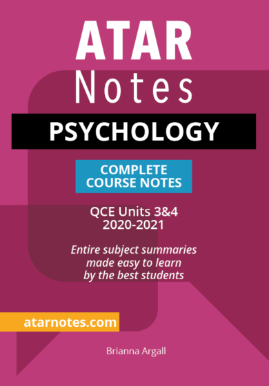 QCE Psychology Units 3&4 Notes