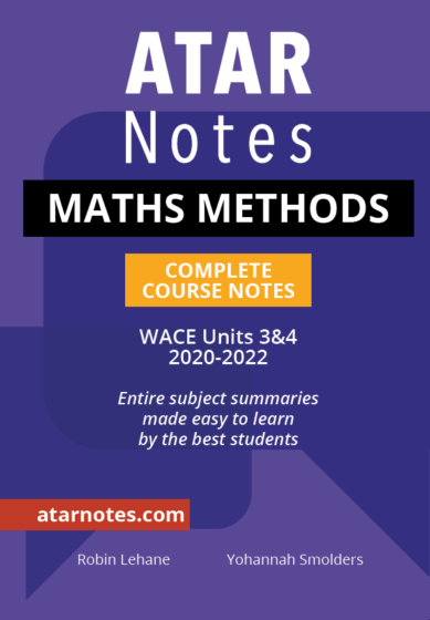 WACE Maths Methods Units 3&4 Notes