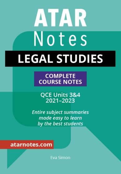 QCE Legal Studies Units 3&4 Notes