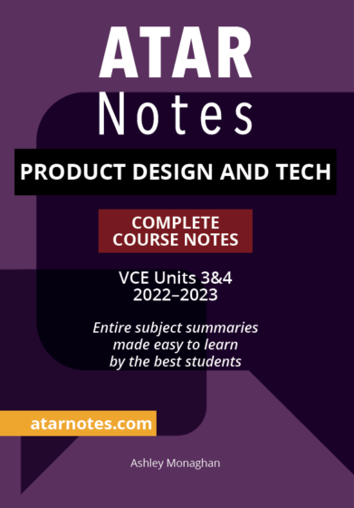 VCE Product Design and Technology Units 3&4 Notes